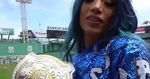 Sasha Banks threw out the first pitch … LIKE A BOSS! | WWE