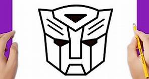 HOW TO DRAW AUTOBOT LOGO EASY | HOW TO DRAW TRANSFORMERS