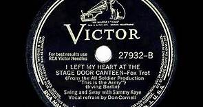 1942 HITS ARCHIVE: I Left My Heart At The Stage Door Canteen - Sammy Kaye (Don Cornell, vocal)