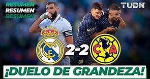 Resumen y goles | Real Madrid 2-2 América | Amistoso Internacional | TUDN