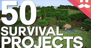 50 Projects For Your Minecraft Survival Worlds!