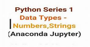 Python Series Video 1