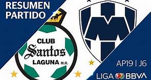 Resumen y Goles | Santos Laguna vs Monterrey | Liga BBVA MX - Apertura 2019 - Jornada 6