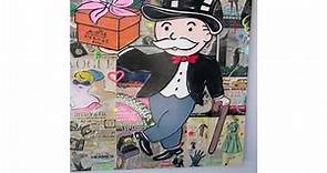 Nelson De La Nuez Living Large Monopoly Art ; Luxury Travel Wall Street Pop Art by King of Pop Art