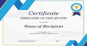 How To Make Employee Of The Month Certificate In MS Word