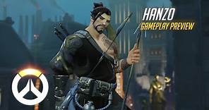 Hanzo Gameplay Preview | Overwatch | 1080p HD, 60 FPS