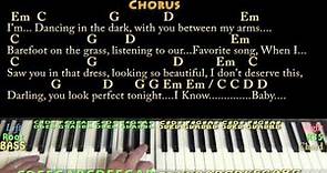 Perfect (Ed Sheeran) Piano Cover Lesson in G with Chords/Lyrics #perfect #pianolessons