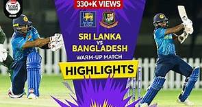 Sri Lanka vs Bangladesh - Official Warm-Up Match - ICC Men's T20 World Cup 2021 - Highlights Reel