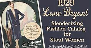 Lane Bryant 1929 Catalog for Stout Women ~ Plus Size Vintage Catalog ~ Advertising Addict