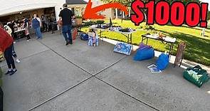 $1000 SITTING AT A GARAGE SALE!