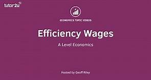 Efficiency Wages I A Level and IB Economics