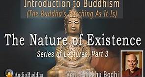 Bhikkhu Bodhi: Introduction to Buddhism - 3.The Nature of Existence | Lectures