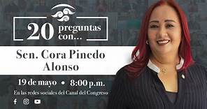 #20PreguntasCon...❓ la Senadora Cora Cecilia Pinedo del PT