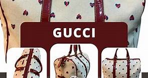 Gucci bauletto Joy Hearts in tela GG monogram e pelle