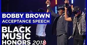Bobby Brown Accepts the R&B Soul Icon Award at the Black Music Honors | Black Music Honors 2018