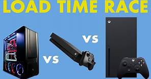 Series X vs Xbox One vs PC - Load Time Race