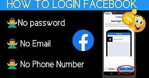 New!!🔥 How to Login Facebook without Email and Phone number { UPDATED METHOD } 2024