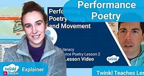 Performance Poetry Video Lessons for Year 3