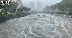 暴雨轟台中 台中市區大淹水 河川暴漲封橋禁行