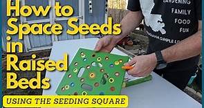 How To Space Seeds In Raised Garden Beds: Using the Seeding Square