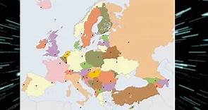 El mapa de la Unión Europea