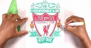 Dibuja el escudo oficial del Club Liverpool de Inglaterra