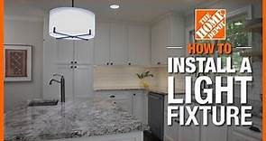 How to Install a Light Fixture | The Home Depot