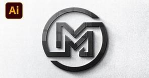 Masterful Monogram Magic: Modern M Letter Logo Design in Illustrator || Illustrator Tutorial