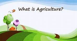 6002 What is Agriculture Lesson Video 1