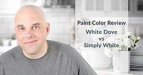 Benjamin Moore White Dove vs Simply White Color Review
