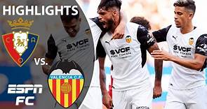 Valencia puts on clinic in 4-1 win over Osasuna | LaLiga Highlights | ESPNFC