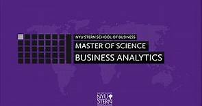NYU Stern Master of Science in Business Analytics