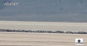View of Burning Man Festival in Nevada: LIVE