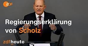 Live: Regierungserklärung von Kanzler Scholz