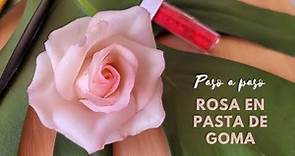 📍ROSA EN PASTA DE GOMA | Gumpaste Rose | Cómo Hacer una Rosa en Pasta de goma