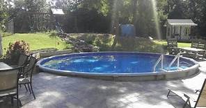Dropping an Above Ground Pool in the Ground