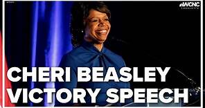 Cheri Beasley victory speech upon project win of U.S. Senate primary
