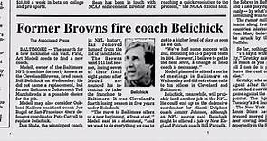 Bill Belichick fired from Browns