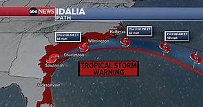 Idalia tracker: Maps show storm's path as it moves out to sea