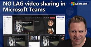 How to present videos in Microsoft Teams meetings WITHOUT LAG using web streaming & PowerPoint Live