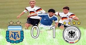 Argentina 0 vs Alemania 1 - Final Copa del Mundo 1990 - Partido Completo