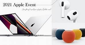 蘋果發表會第二彈總整理！AirPods 3、MacBook Pro超狂升級，HomePod mini 新色太可愛