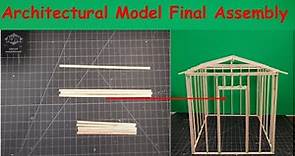How to Build an Architectural Model (Balsa Wood Shed Final Assembly)