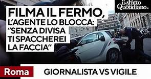 Giornalista filma fermo di un ambulante. Agente: "Senza divisa le spaccherei in testa la telecamera"