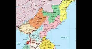 mapa de Corea del Norte