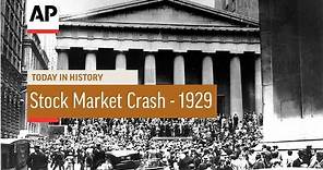 U.S. Stock Market Crash - 1929 | Today in History | 29 Oct 16