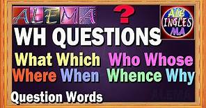 Uso De Wh Question - Oraciones Con Question Words: What, Which, Who, Whose, Where - Lección # 15