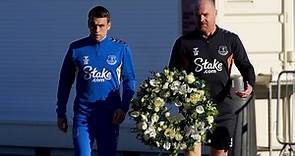 Seamus Coleman & Sean Dyche pay tribute to Bill Kenwright at Goodison Park