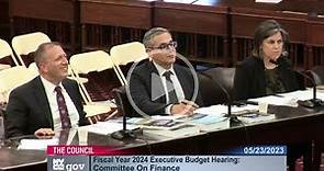 NYC Comptroller Brad Lander testifies at the 2024 New York City Council Executive Budget Hearing