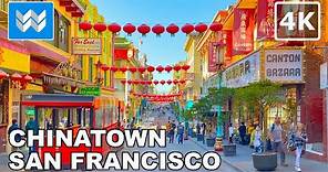 [4K] Chinatown in San Francisco, California USA - Walking Tour Vlog & Travel Guide 🎧 Binaural Sound
